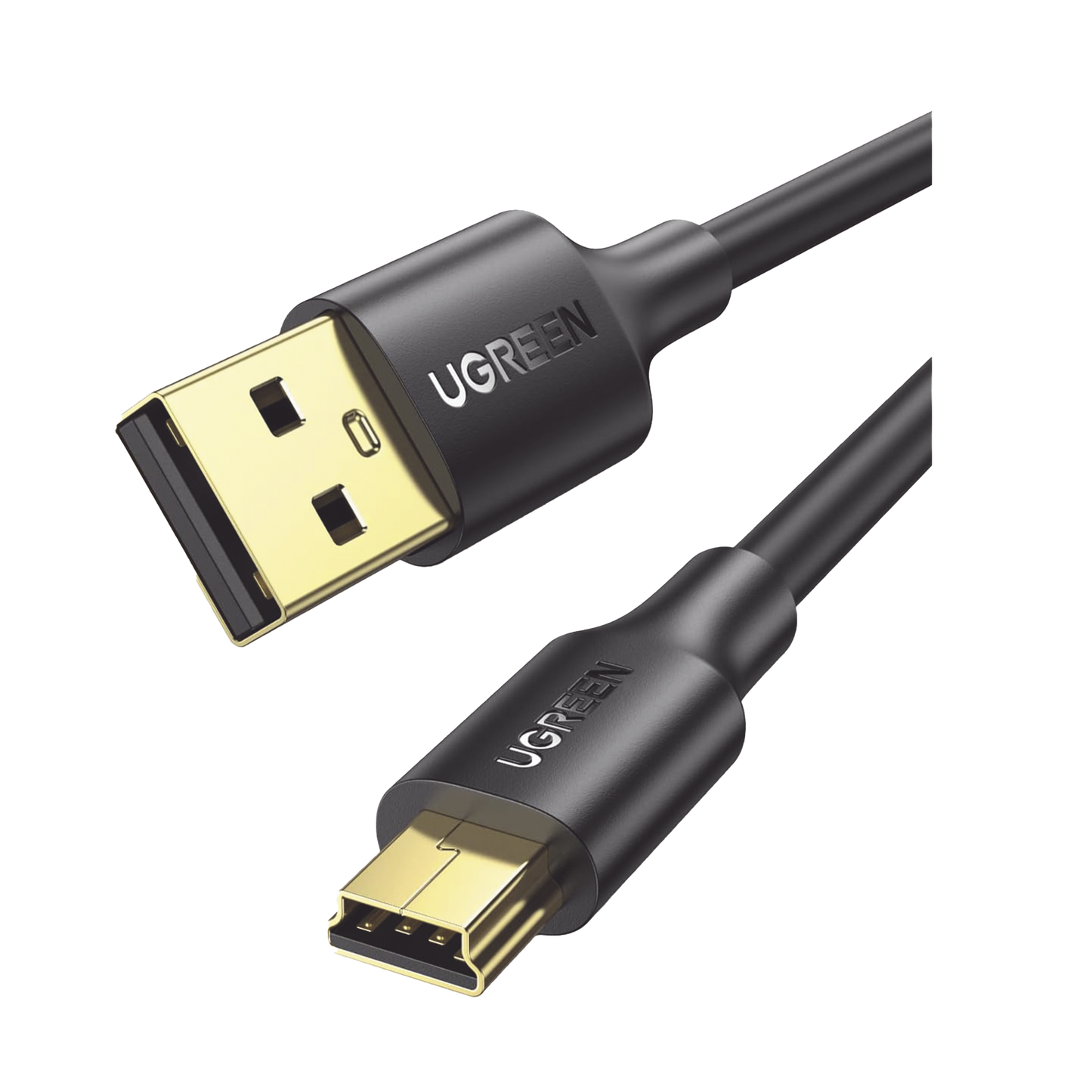 Cable USB-A 2.0 a Mini USB | 1m | Cable de Datos y Alimentación | 480Mps | Chip Inteligente | PVC | Para Discos Duros HDD o SSD, Go-Pro Hero, Mando de PS3, Cámaras Digitales, Reproductores MP3, MP4, etc.