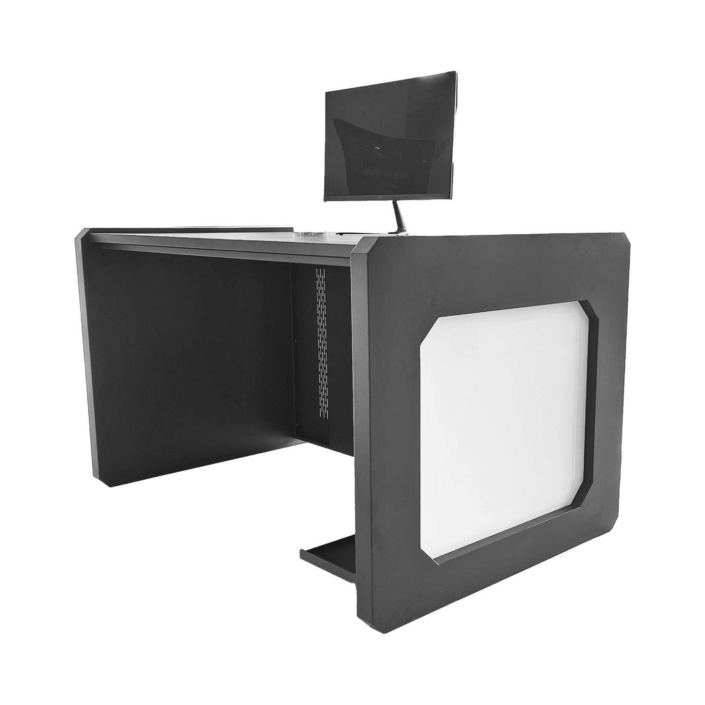 Estación Mobiliaria Profesional de Monitoreo y Control / Videovigilancia / Acceso / Alarmas / Etc... / Metálica / Color Gris Oxford