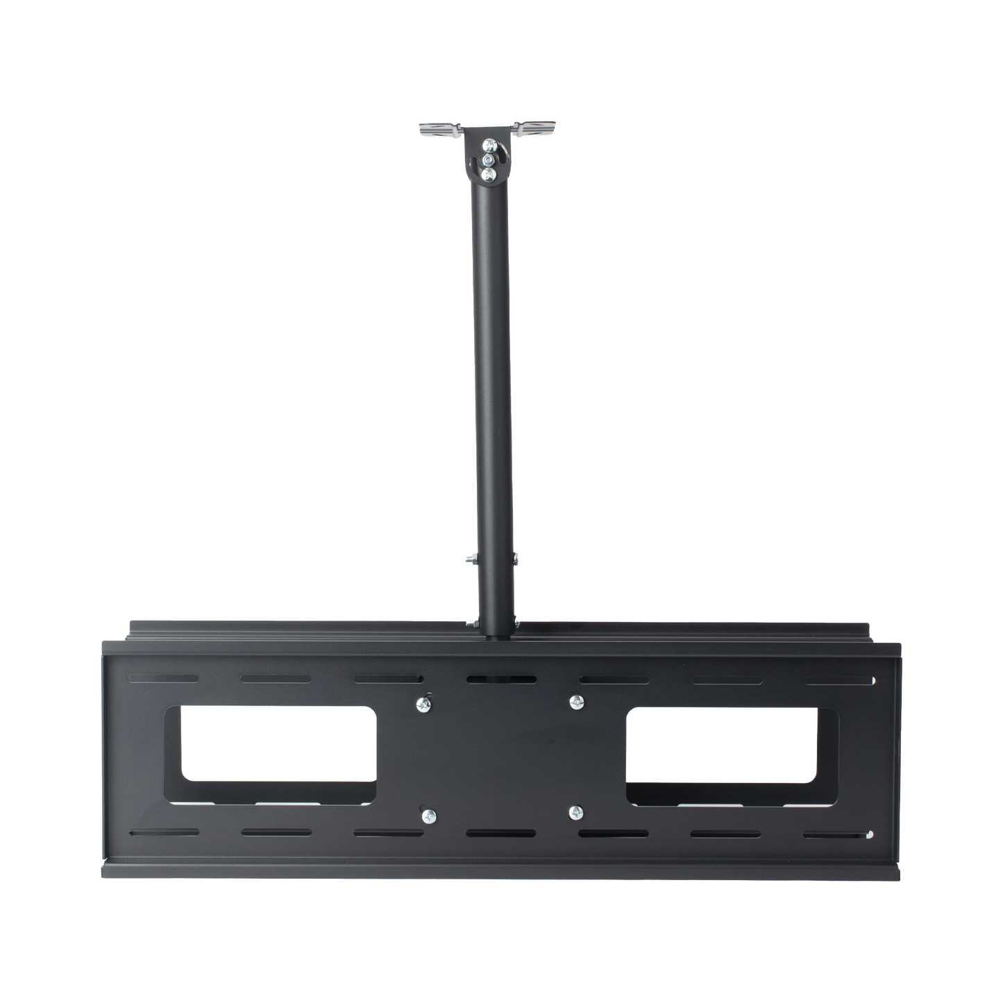 Montaje de Techo Universal Doble para Monitores de 32 a 65" / Soporta hasta 60 kg x pantalla / Vesa 600 x 400/ Acero / Montaje Telescopico de 50 cm hasta 90 cm