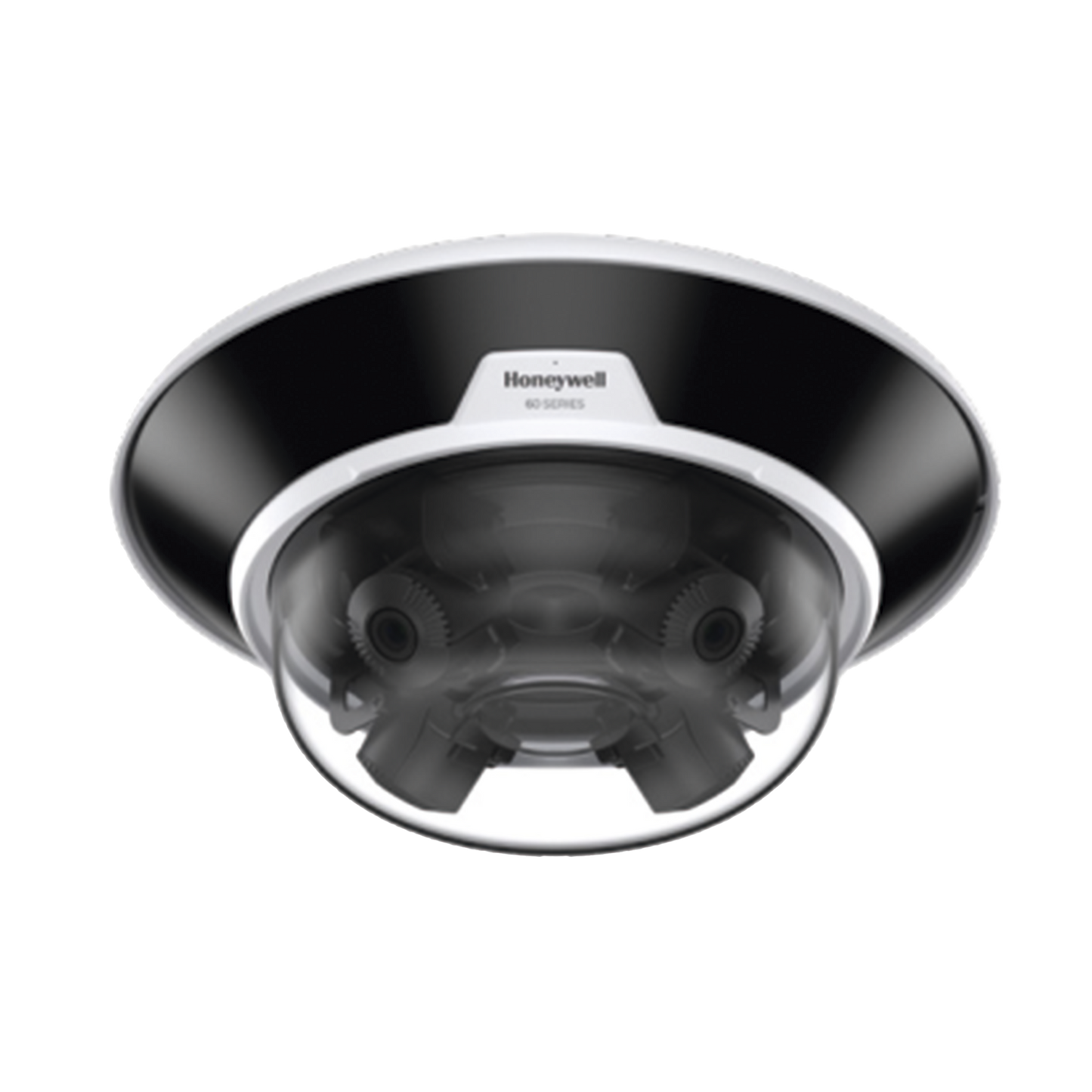 Multisensor IP 20 MP (4 Lentes de 5 MP) / Lentes Motorizados 3.7 a 7.7 mm / Exterior / IP66 / 30 mts IR / H.265 / IK10 / NDAA / ONVIF / Detección Sabotaje / Movimiento / Audio / PoE+ / Alarmas y Audio I/O / Serie 60 / Honeywell Security