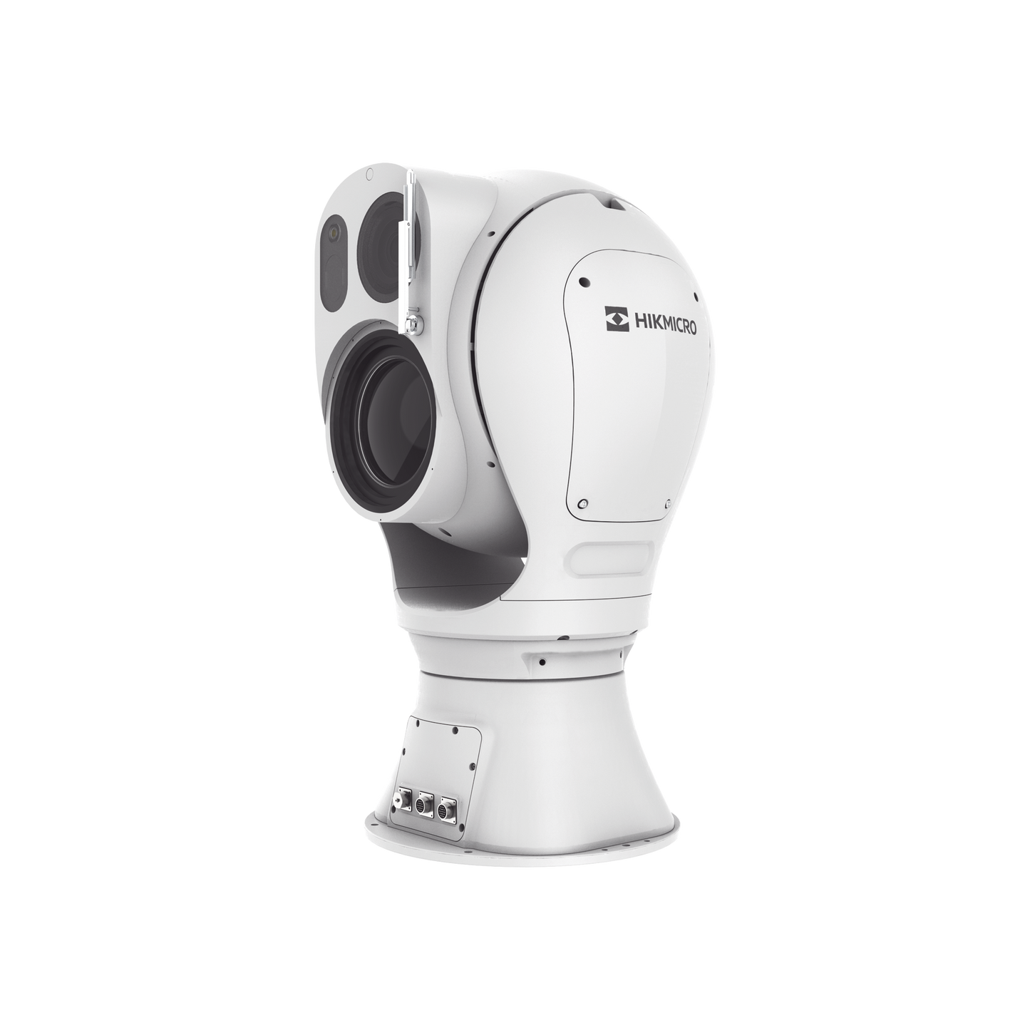 Mini Punta de Poste IP Dual / Térmica 25 mm (384 X 288) + Óptico 32X (4 Megapixel) / 800 mts IR / IP66 / Detección de Temperatura / microSD