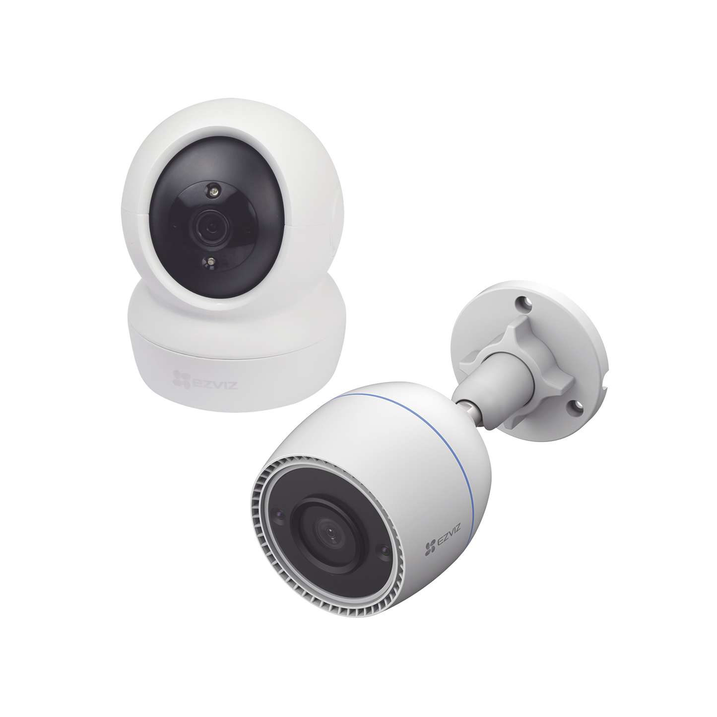 Kit de cámaras WiFi / Incluye 1 pieza C6N Para Uso en Interior y 1 pieza CS-C3TN Para Uso en Exterior / Detección de Movimiento / Notificaciones Instantáneas