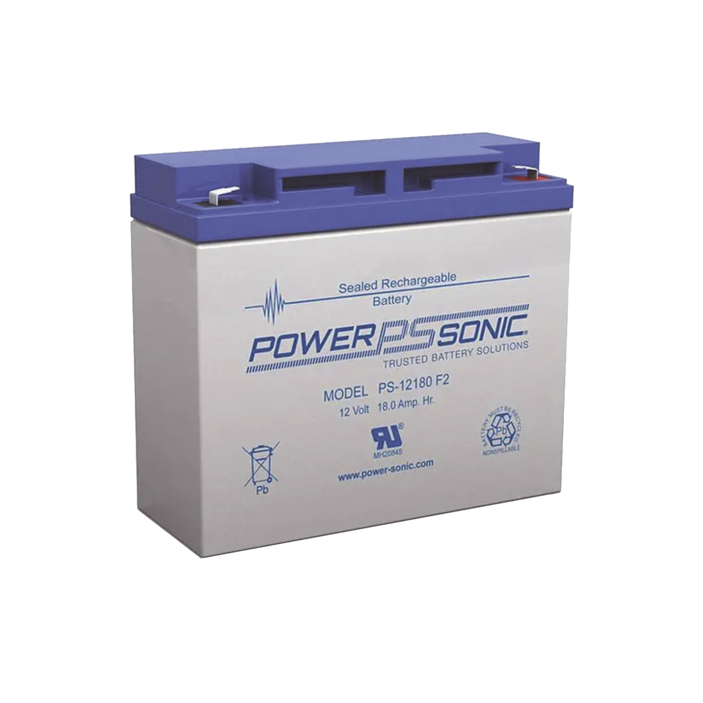 Batería 12V, 18AH, Para Respaldo, Tecnologías AGM/VRLA, 5 Años Vida Útil, Terminales T12, Reconocida UL