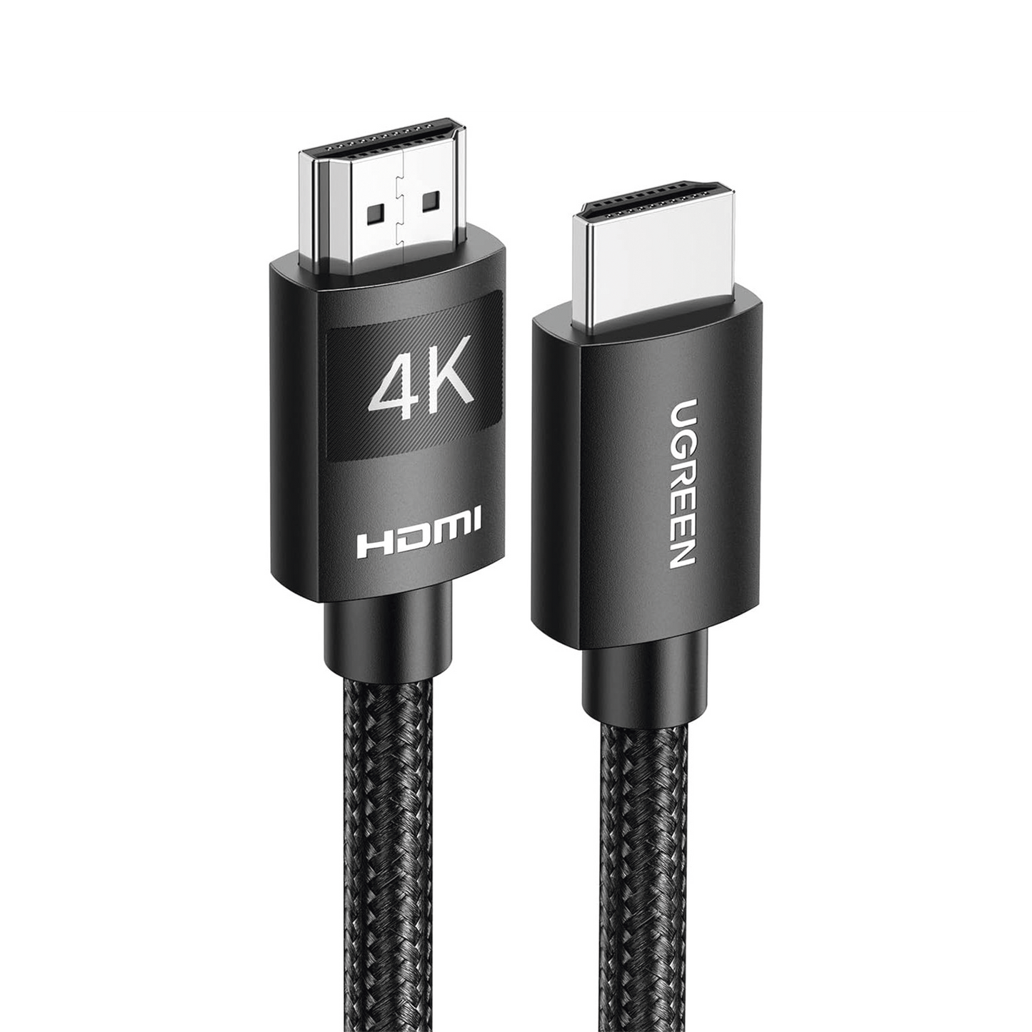 Cable HDMI 2.0 de Nylon Trenzado | 2 metros | 4K@60Hz | ARC | Dolby ATMOS |  HD | TMDS | HDR | 3D Inversivo | 18Gbps | 3 Capas de Protección + 4 de Blindaje | Niquelado | Carcasa de Aluminio.