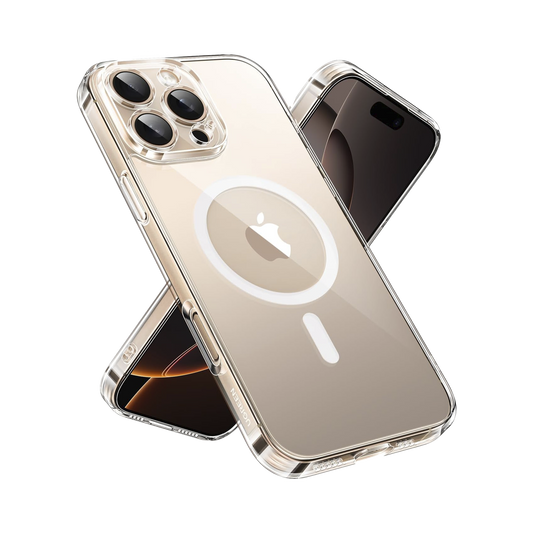 Funda protectora magnética transparente UGREEN Classy para iPhone 16 Pro (transparente)