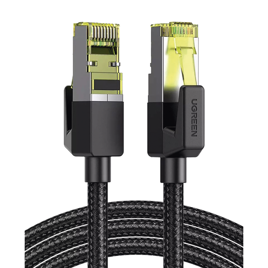 Cable Ethernet Cat7 CLASSâ? F/FTP Redondo con Malla de Nylon 2 Metros