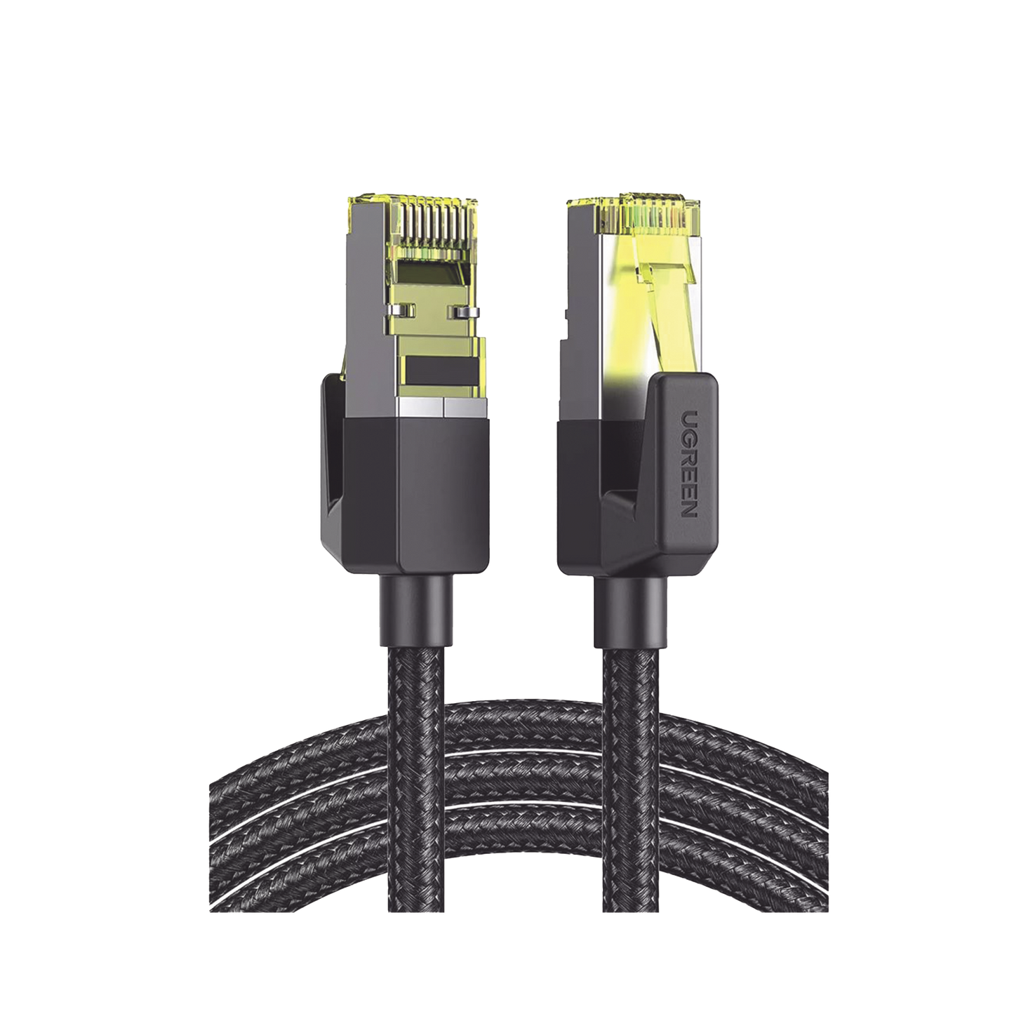 Cable Ethernet Cat7 CLASSâ? F/FTP Redondo con Malla de Nylon 5 Metros