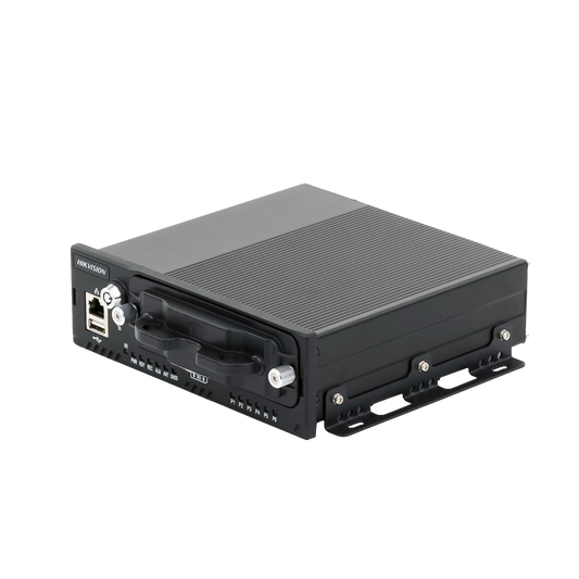 NVR Móvil de 8 Canales de 2 Megapixel / 4 Puertos PoE / 2 Bahías de Disco Duro / Incluye Modulo GPS / conector RJ45