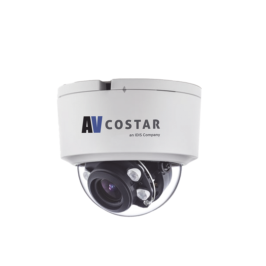 Domo IP Lente Varifocal 2.7-13.5mm | Full HD | Interior | 20M IR NightView | H.265 | 120 dB WDR | I/O Audio Y Alarma | Soporta MicroSD hasta 1TB | ONVIF | PoE | Cruce de línea | Intrusión | Merodeo | NDAA