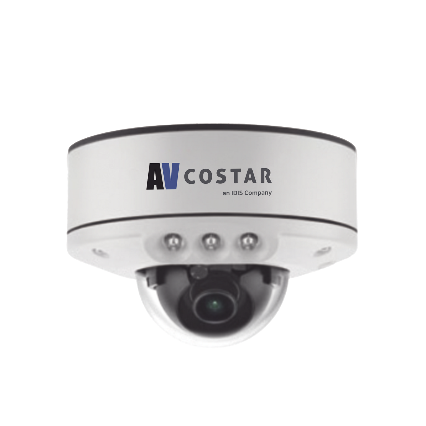 Domo IP Lente Fijo 2.8mm | Full HD | Montaje en Superficie | Exterior | 850 nm LEDs | 15M IR NightView  | H.265 | IK10 | 120 dB WDR | I/O Audio Y Alarma | Soporta MicroSD hasta 1TB | ONVIF | PoE | Cruce de línea | Intrusión | Merodeo | NDAA