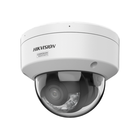 [Dual Light + ColorVu] Domo IP 8 Megapixel / Lente 2.8 mm / 30 mts IR + 30 mts Luz Blanca /  Microfono Integrado / E-S de Audio / Exterior IP67 /   WDR 130 dB / Videoanaliticos (Filtro de Falsas Alarmas) / Captura Facial / ACUSEARCH