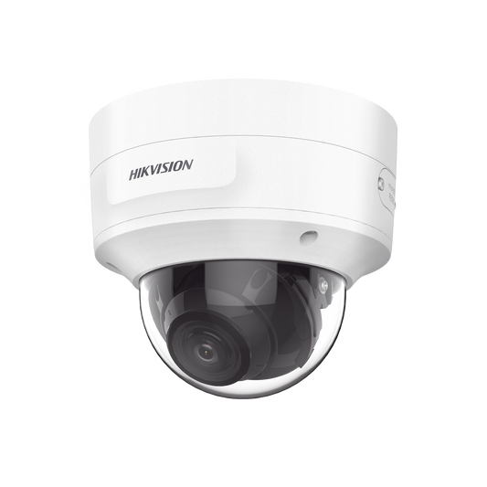 Domo IP 8 Megapixel (4K) / Lente Mot. 2.7 a 13.5 mm / 40 mts IR EXIR / Exterior IP66 / IK10 / DARKFIGHTER / Audio y Alarma I/O / PoE+ / ONVIF / Micro SD / 4 Analíticos: AcuSense, Deteccion Facial, Conteo de Personas por Cruce y Zona