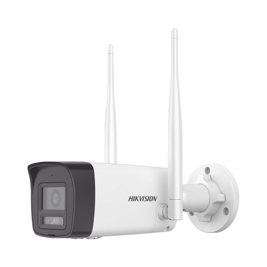 Bala IP 4 Megapixel / Lente 2.8 mm / Dual Light (30 mts IR + 30 mts Luz Blanca) / Wi-Fi / ACUSENSE /  Audio Bidireccional (Micrófono y Bocina) / IP66 / dWDR / Micro SD