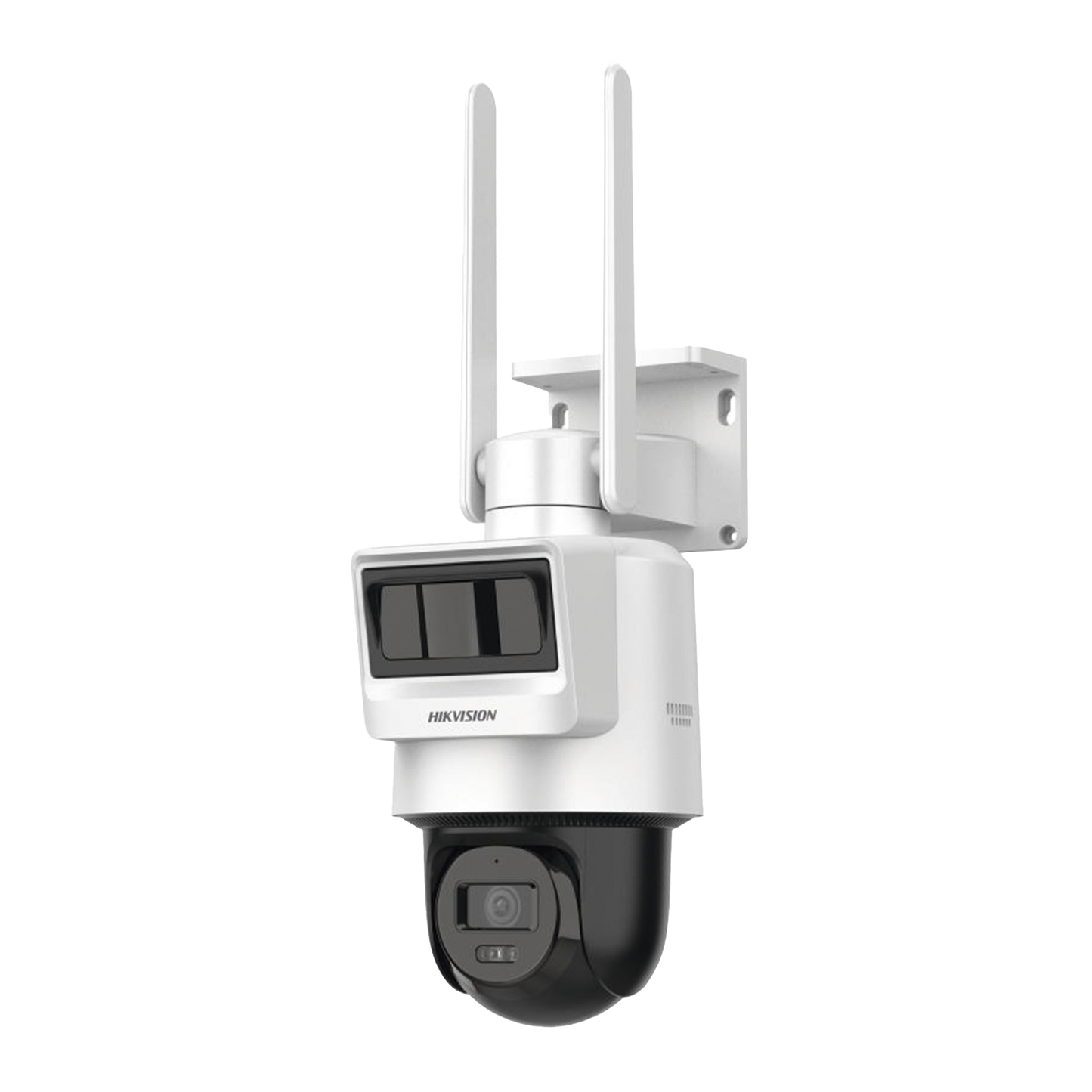 Kit Solar IP All in One / Doble Detección (Radar + PIR) / PT IP 4 Megapixel / Lente 4 mm / Panel Solar / Batería de Respaldo de Litio 90Wh (Hasta 2 días) / Conexión 4G / Audio de Dos Vías / Accesorios de Inst. / Direc