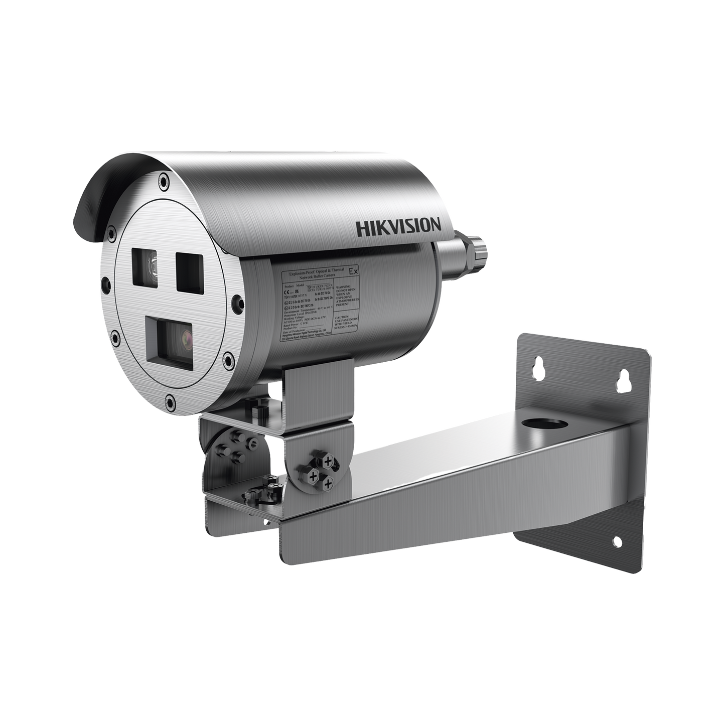 Bala IP Térmica Dual / Termico 7 mm (256 X 192) + Óptico 4 mm (4 MP) / Termométrica / Detección de Temperatura / IP68 / 30 mts IR / Antiexplosión / Anticorrosión