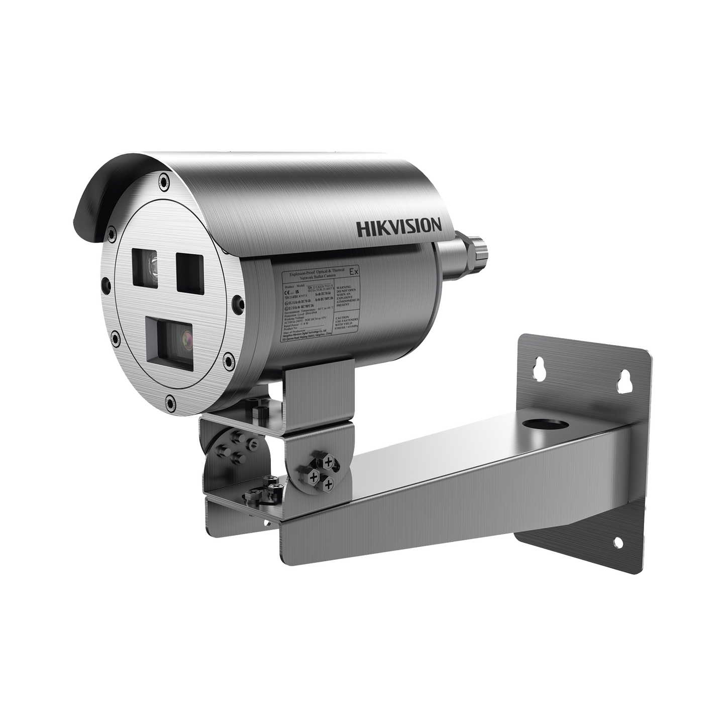 Bala IP Térmica Dual / Termico 9.7 mm (384 X 288) + Óptico 4 mm (4 MP) / Termométrica / Detección de Temperatura / IP68 / 30 mts IR / Antiexplosión / Anticorrosión