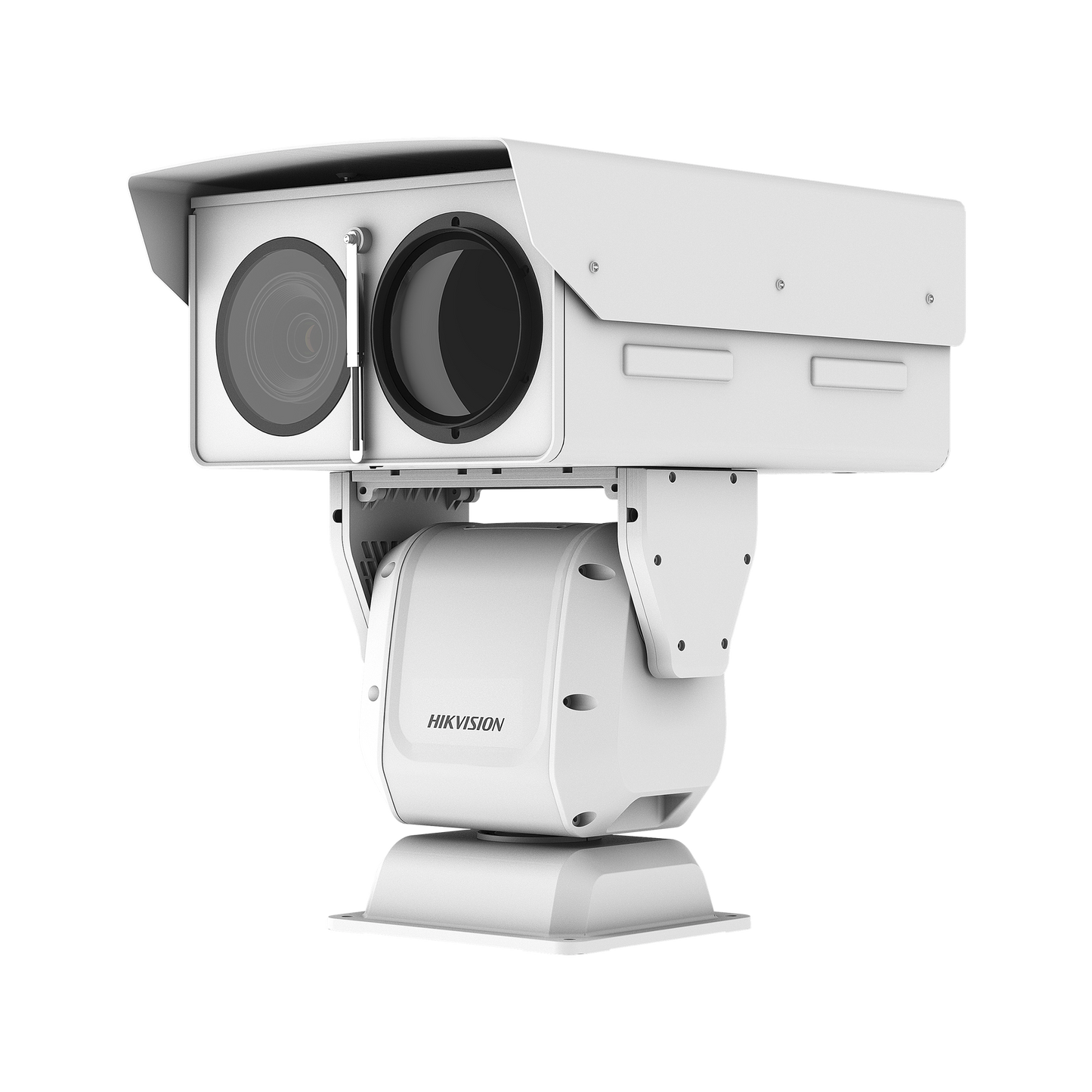 PTZ IP Punta de Poste / Lente Térmico 36 - 190 mm (640 X 512) / Lente Óptico 56X Zoom  /Exterior IP66 / 48 Vcc