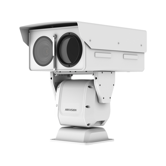 PTZ IP Punta de Poste / Lente Térmico 36 - 190 mm (640 X 512) / Lente Óptico 56X Zoom  /Exterior IP66 / 48 Vcc