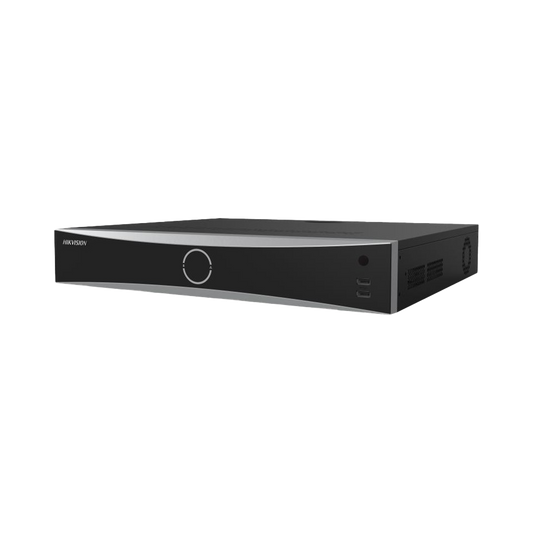[Acusearch] NVR 12 Megapixel (4K) / 16 canales IP / 16 Puertos PoE+ / AcuSense (Evita Falsas Alarmas) / Reconocimiento Facial / 4 Bahías de Disco Duro / Switch PoE 300 mts  / HDMI en 4K / Alarmas I/O
