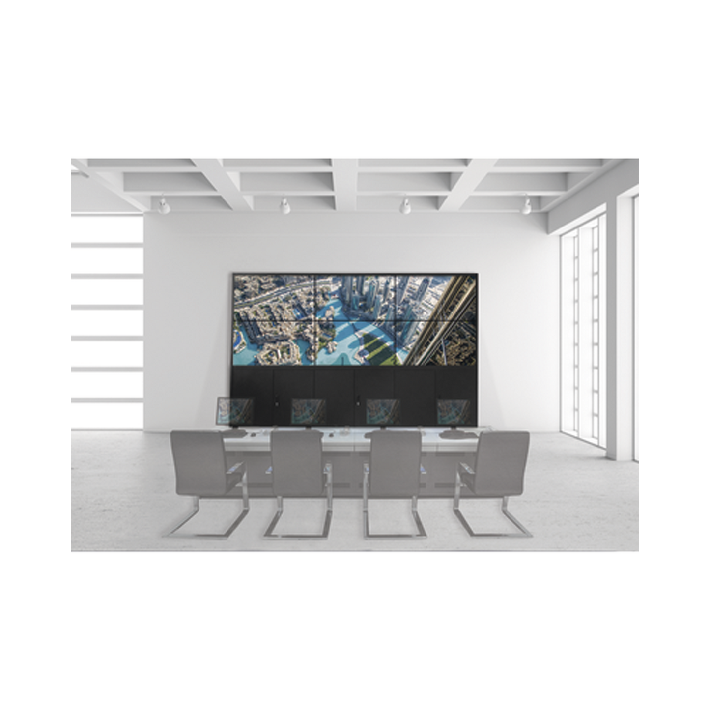 Kit Videowall 3X2 / Incluye 6 Pantallas de 55" / Decoder / Base de Piso / Accesorios de Instalación