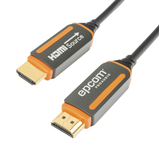 Cable HDMI de Fibra Óptica de 15m | Alta Definición | Version 2.0 | Alta velocidad 18Gbps | 4K@60Hz | HDCP 2.2 | Resistente a EMI y RFI