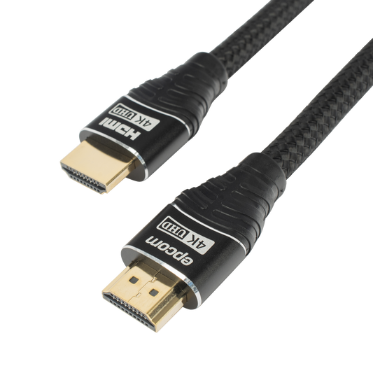 Cable HDMI de 10m | Alta Definición | Longitud | Version 2.0 | Alta velocidad 18Gbps | 4K@60Hz | Conectores Chapados en Oro | Tipo Redondo