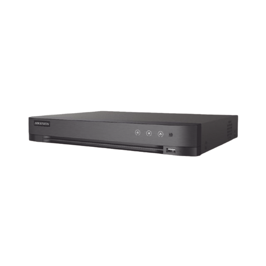 DVR 16 Canales TURBOHD + 8 Canales IP / 5 Megapixel Lite - 3K Lite / Audio de Dos Vías por Coaxitron / Reconocimiento Facial / ACUSENSE (Evita falsas alarmas) / 1 Bahía de Disco Duro / Salida de Video en Full HD