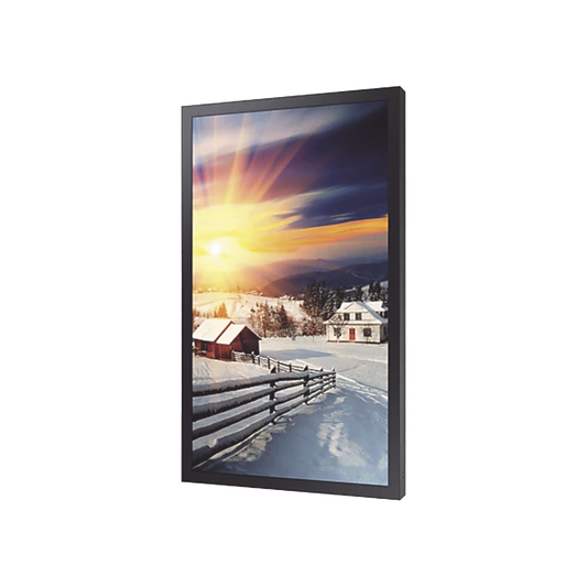 Pantalla Profesional LED 85" para Exterior con Vidrio Templado de Protección 5T, HDMI/HDBaseT (LAN), Brillo 3000 cd/m2. Compatible VESA