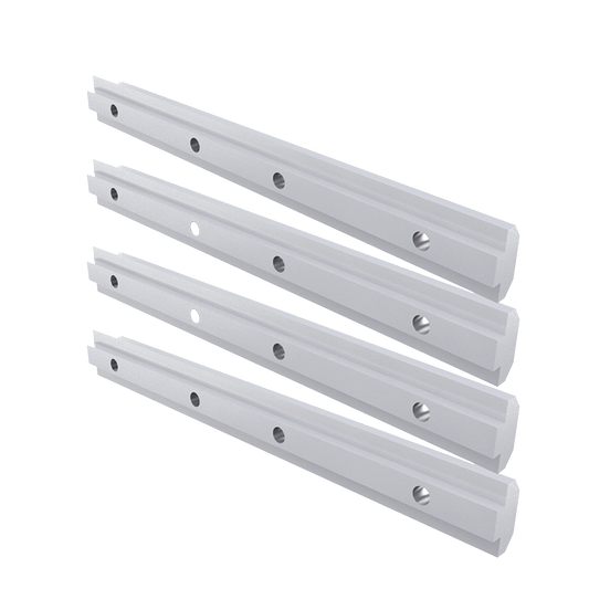 Barras de extensión de riel de aluminio