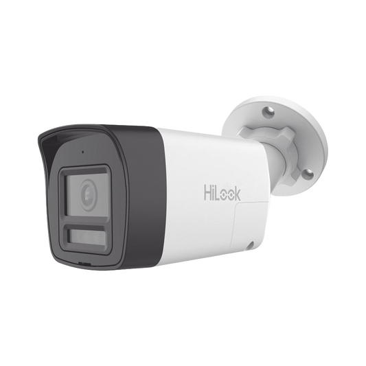 [Audio Bidireccional + Dual Light + ColorVu] Bala TURBOHD 2 Megapixel (1080p) / Lente 2.8 mm / 30 mts IR EXIR + 20 mts Luz Blanca / Micrófono y Bocina Integrado / Exterior IP67 / Metal / dWDR